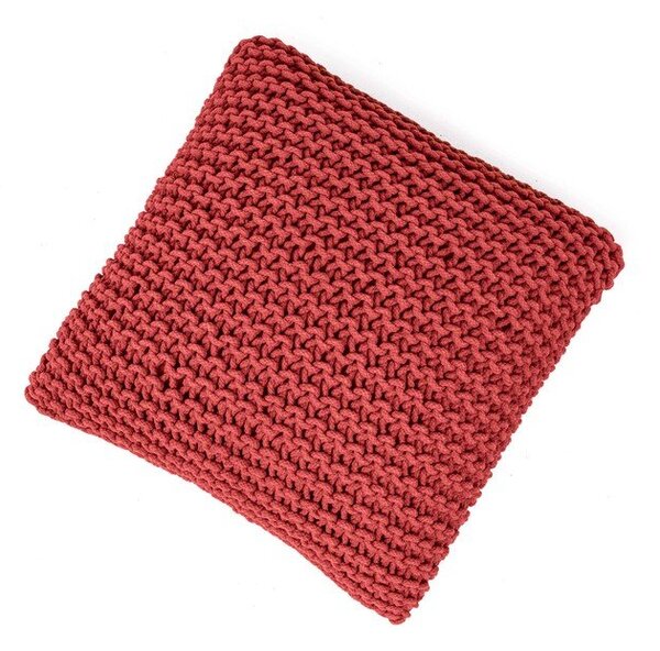Червена плетена табуретка Knit – Bonami Essentials