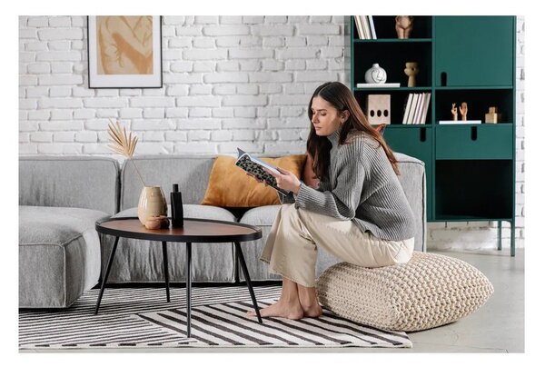 Червена плетена табуретка Knit – Bonami Essentials