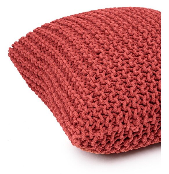 Червена плетена табуретка Knit – Bonami Essentials