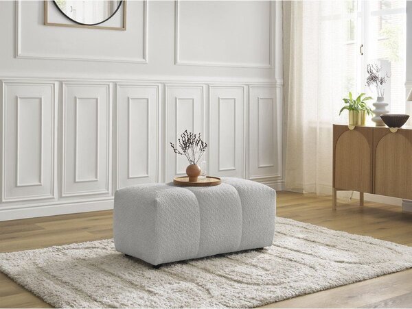 Светлосива табуретка от букле Roxelane – Bobochic Paris