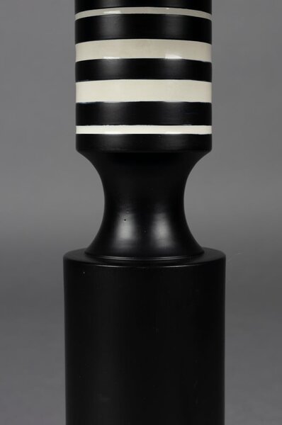 Черна настолна лампа с текстилен абажур (височина 60 cm) Virgil – Dutchbone