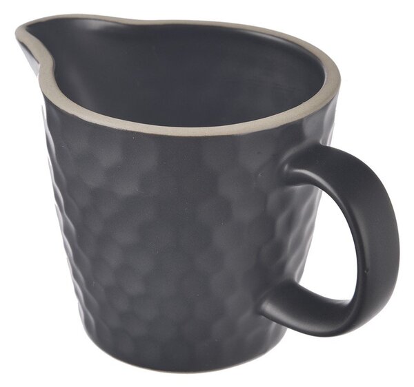 Черна керамична кана за мляко 100 ml Tea Time – Orion
