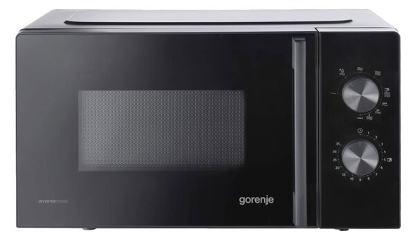 Микровълнова фурна Gorenje MO20E2B5, с грил, механично управление, 700W, 20 л. обем, 5 степени на мощност, черна