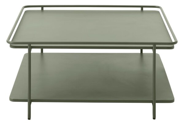 Зелена метална масичка за кафе 75x75 cm Yuba – Unique Furniture