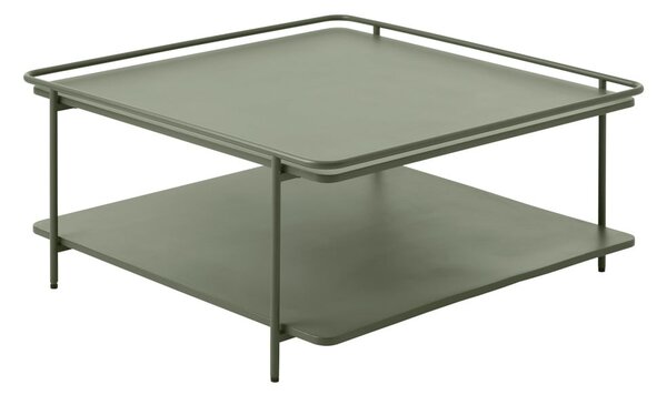 Зелена метална масичка за кафе 75x75 cm Yuba – Unique Furniture