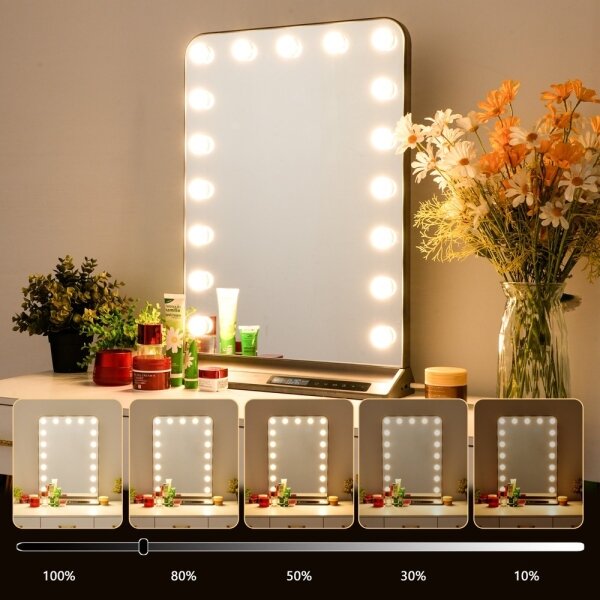 Immax 09101L -LED Димируемо огледало за грим HOLLYWOOD 18W/230V 3000/4200/6000K