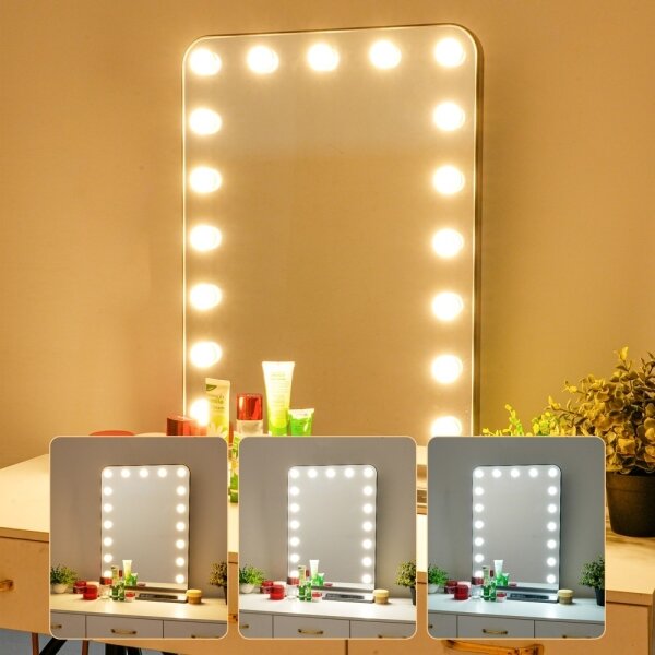 Immax 09101L -LED Димируемо огледало за грим HOLLYWOOD 18W/230V 3000/4200/6000K