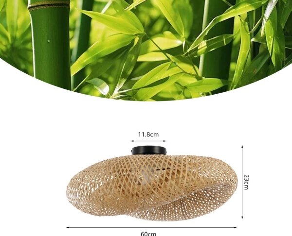 Immax 08298L - Таванно осветително тяло BOHO HILO 1xE27/40W/230V, Ø 60 см