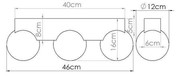 Бяло/естественo осветително тяло за таван със стъклен абажур ø 12 cm Solum – Sollux