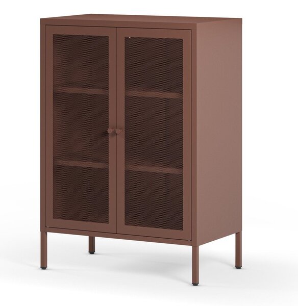 Бордо метално шкафче 70x100x40 cm Fayna – Marckeric