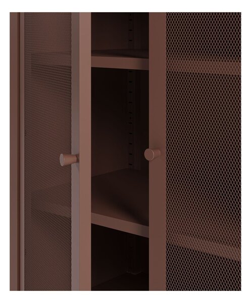 Бордо метално шкафче 70x100x40 cm Fayna – Marckeric
