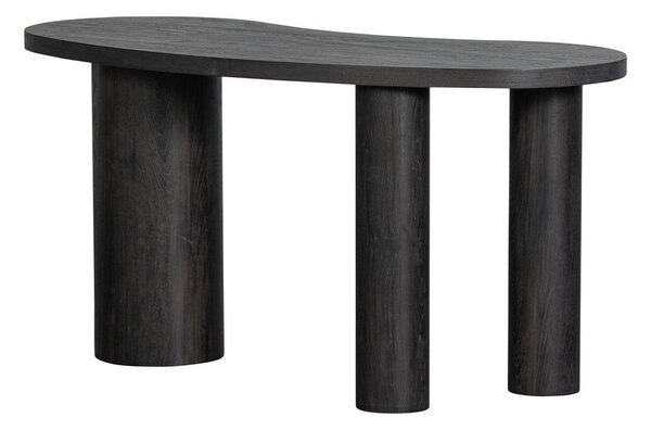 Тъмнокафява конзолна маса от декор от бор 70x150 cm Maan – WOOOD