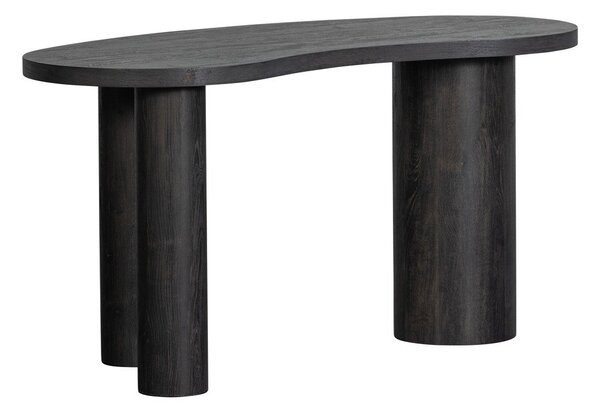 Тъмнокафява конзолна маса от декор от бор 70x150 cm Maan – WOOOD