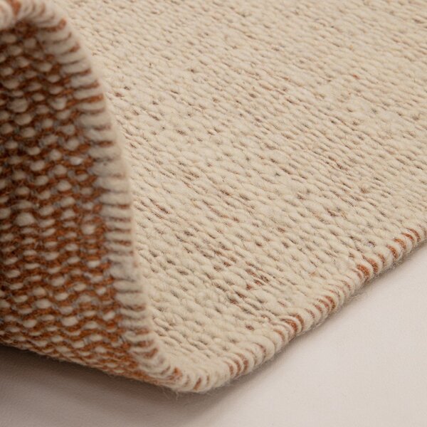 Кремав/теракотен ръчно изработен вълнен килим 120x170 cm Lima Rust – Asiatic Carpets