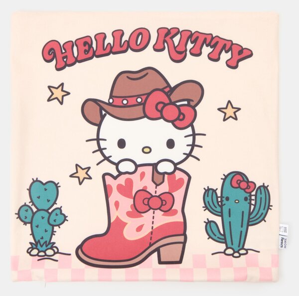 Sinsay - Калъфка за възглавница с каубойски мотив Hello Kitty - кремав
