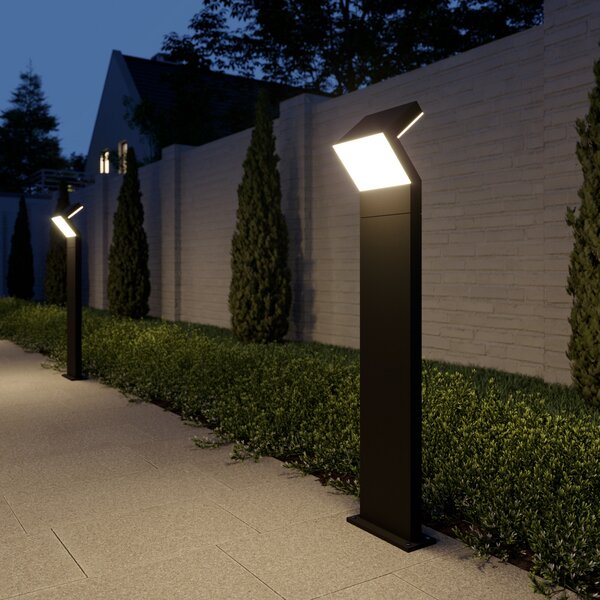 Arcchio LED осветление за пътеки Havin, антрацит, метал, 100cm, Черен, Метал, Модерен