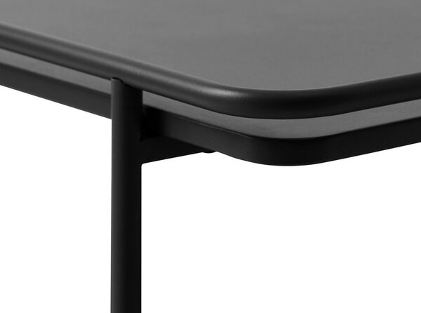 Черна метална масичка за кафе 75x75 cm Yuba – Unique Furniture