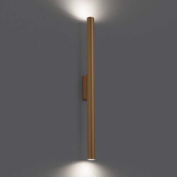Стенна лампа в златист цвят ø 2,5 cm Fideus – Sollux