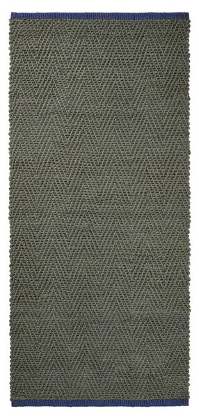 Тъмнозелена пътека от юта 70x150 cm Notes – Mette Ditmer Denmark