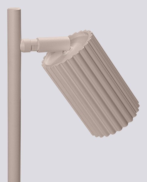 Кафяво-сива метална настолна лампа (височина 43 cm) Gleam – Sollux