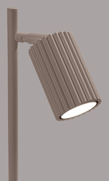 Кафяво-сива метална настолна лампа (височина 43 cm) Gleam – Sollux