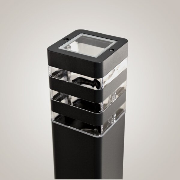 Външна лампа SANTA 1xE27/60W/230V, 50 см, IP54, черна