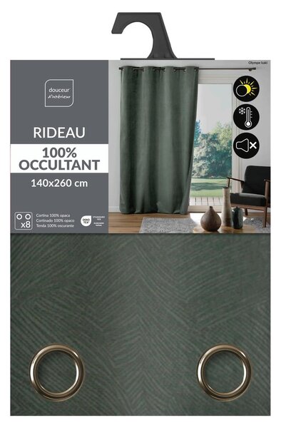 Перде в цвят каки 140x260 cm Olympe – douceur d'intérieur