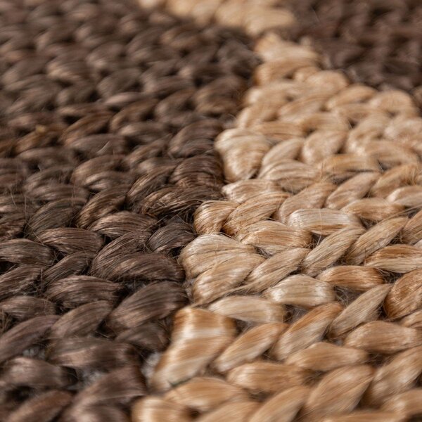 Кафяв/естествен ръчно изработен килим със смес от юта 120x170 cm Effie Diamond – Flair Rugs
