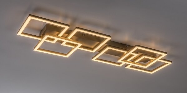Rabalux 71500 - LED димируема таванна лампа FATMA 40W/230V 3000-6500K 33x100 см бежова + с дистанционно управление