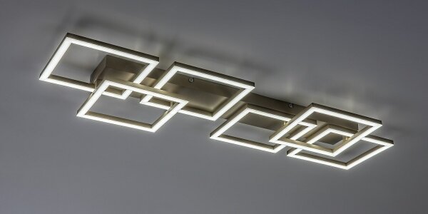 Rabalux 71500 - LED димируема таванна лампа FATMA 40W/230V 3000-6500K 33x100 см бежова + с дистанционно управление
