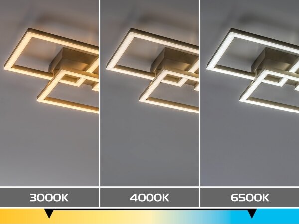 Rabalux 71500 - LED димируема таванна лампа FATMA 40W/230V 3000-6500K 33x100 см бежова + с дистанционно управление