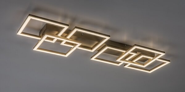 Rabalux 71500 - LED димируема таванна лампа FATMA 40W/230V 3000-6500K 33x100 см бежова + с дистанционно управление