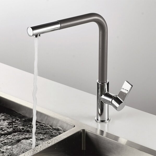 КУХНЕНСКИ СМЕСИТЕЛ KITCHEN LINE INTER CERAMIC 718650 СИВ