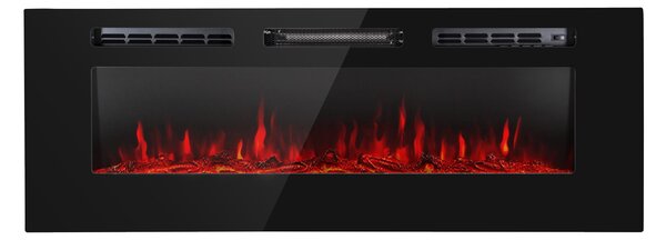 Klarstein Galeras, електрическа камина за стена и вграждане, 1800 W, LED, 3 цвята, таймер
