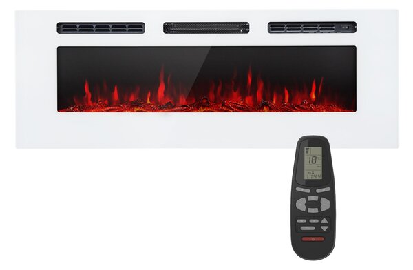 Klarstein Galeras, електрическа камина за стена и вграждане, 1800 W, LED, 3 цвята, таймер
