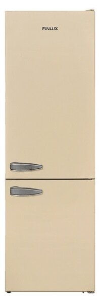 Хладилник с фризер Finlux FXCA 31320 BEE RETRO, клас E, 268 л. общ обем, свободностоящ, 221 kWh/годишно разход на енергия, бежов