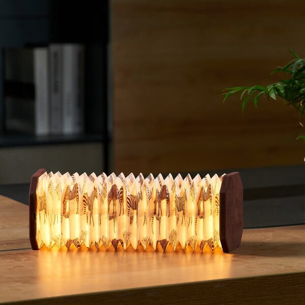 Тъмнокафява светлинна декорация с USB Velvet Accordion – Gingko