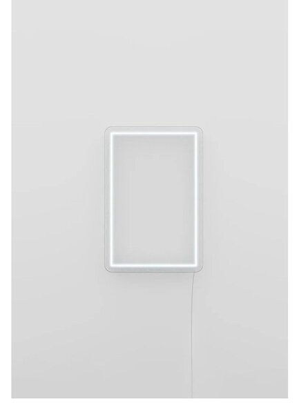Бяла стенна лампа , 30 x 40 cm Rectangle - Candy Shock