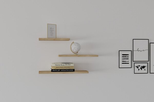 Рафтове в дъбов декор в комплект от 3 Leila - Kalune Design