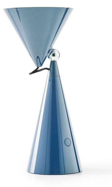 Tom Dixon LED акумулаторна настолна лампа POSE, светлосиня Височина 25 cm IP20, Затъмняване, Син, Дневна/трапезария, Пластмаса, Дизайн