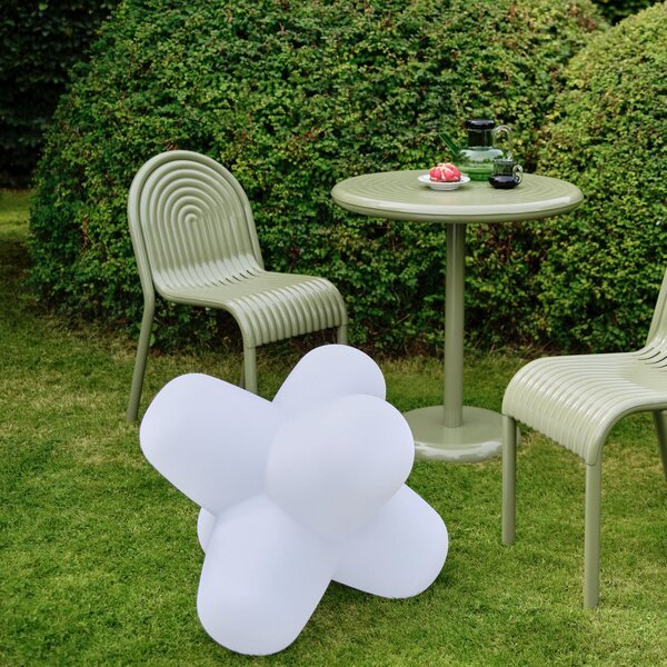 Tom Dixon LED акумулаторна настолна лампа JACK, бяла, 58 x cm, IP65, Затъмняване, Бял, Дневна/трапезария, Пластмаса, Дизайн
