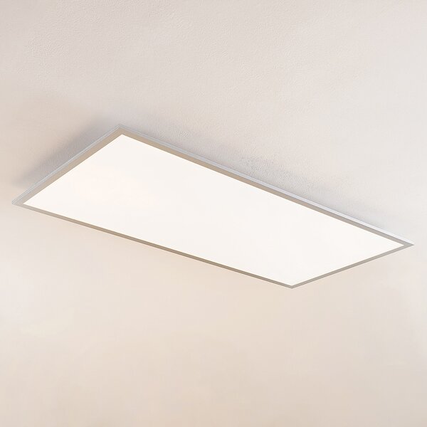 Lindby Zento LED панел, CCT, дистанционно управление, димиране., Затъмняване, Металик, Кухня, Пластмаса, Модерен