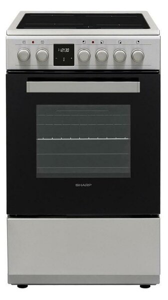 Готварска печка Sharp KF-56FVDT22IMK-EU, клас A, 50л. обем, 4 нагревателни зони, 8 функции, инокс