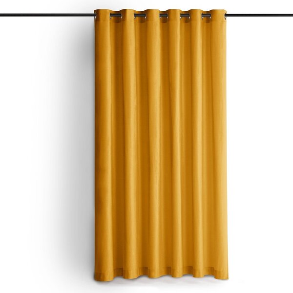 Затъмняваща завеса в цвят горчица 200x300 cm Velto – Filumi