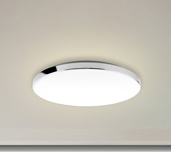 Briloner LED таванска лампа 3351216 хром/бял, Ø 35,5 cm, 4000 K, IP44, Металик, Баня, Метал