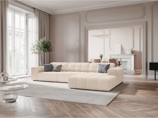 Кремав ъглов диван (десен ъгъл) Chicago - Cosmopolitan Design