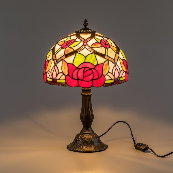 Brilagi - Tiffany витражна настолна лампа GARLAN 1xE27/40W/230V