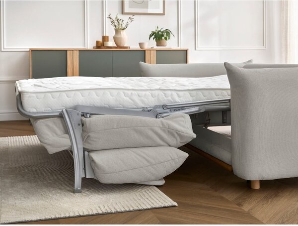Светлосив сгъваем диван 234 cm Ernest – Bobochic Paris