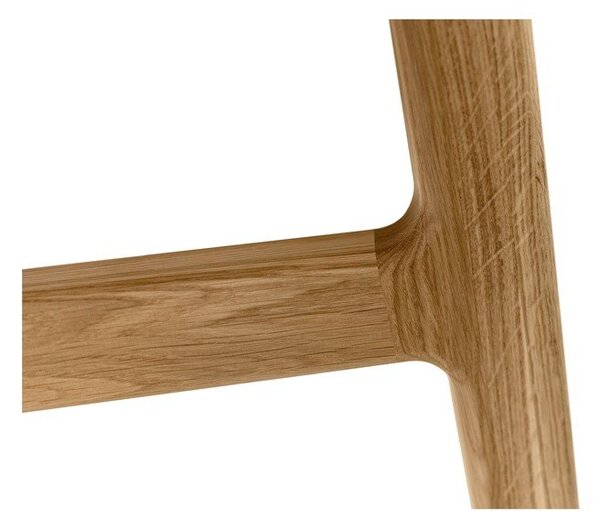 Сгъваема трапезна маса с допълнителна плоча от дъб 90x180 cm Curved – Woodman