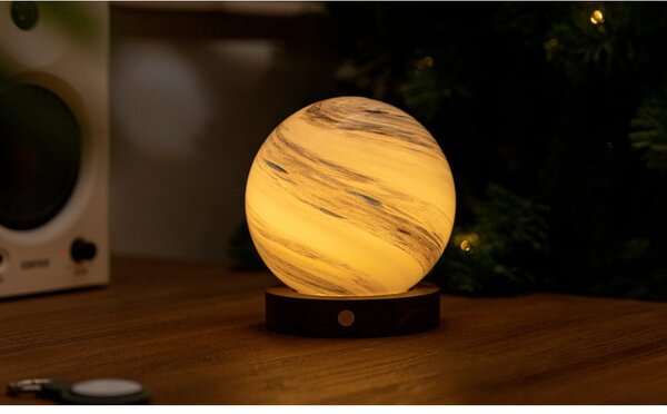 Кафява/в тъмно естествен цвят светлинна декорация с USB ø 12 cm Polar Cloud – Gingko